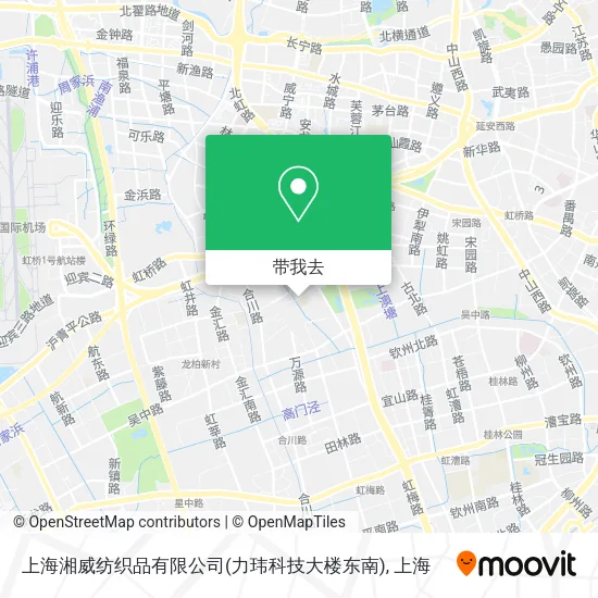 上海湘威纺织品有限公司(力玮科技大楼东南)地图