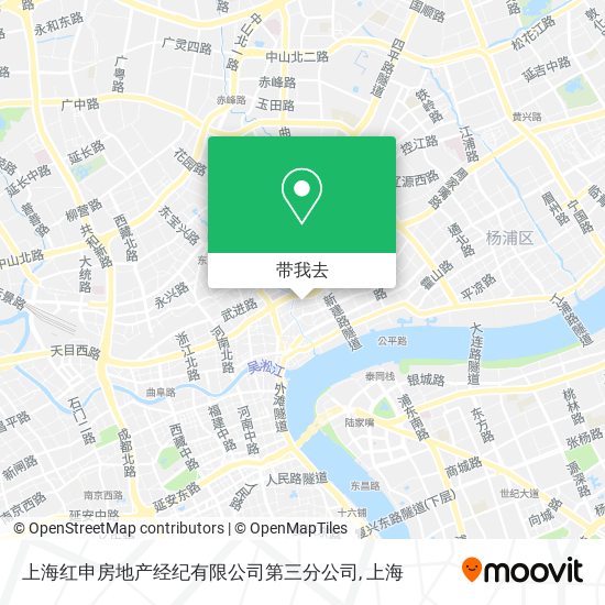 上海红申房地产经纪有限公司第三分公司地图