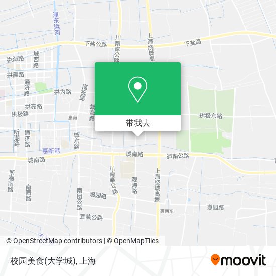 校园美食(大学城)地图