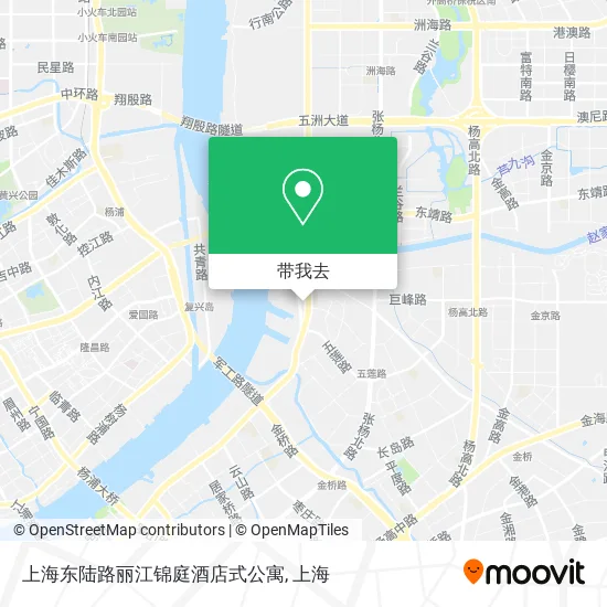 上海东陆路丽江锦庭酒店式公寓地图