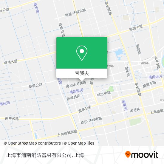 上海市浦南消防器材有限公司地图