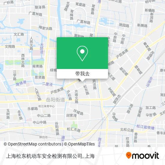上海松东机动车安全检测有限公司地图