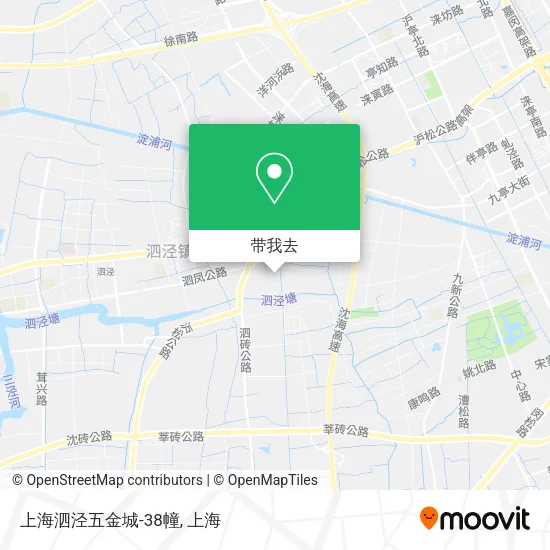 上海泗泾五金城-38幢地图