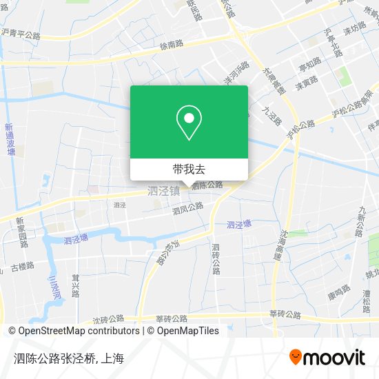 泗陈公路张泾桥地图