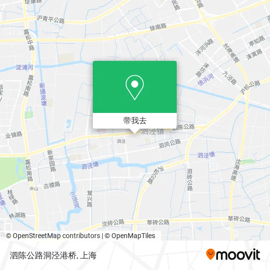 泗陈公路洞泾港桥地图