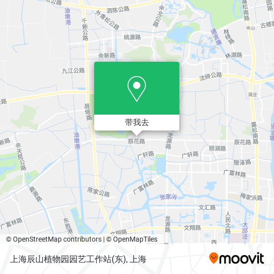 上海辰山植物园园艺工作站(东)地图