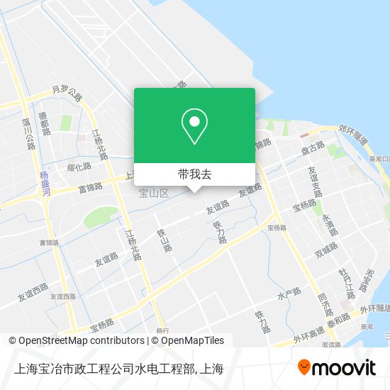 上海宝冶市政工程公司水电工程部地图