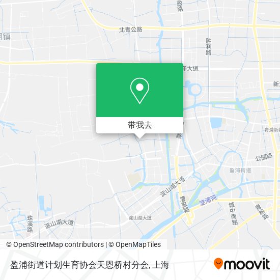 盈浦街道计划生育协会天恩桥村分会地图