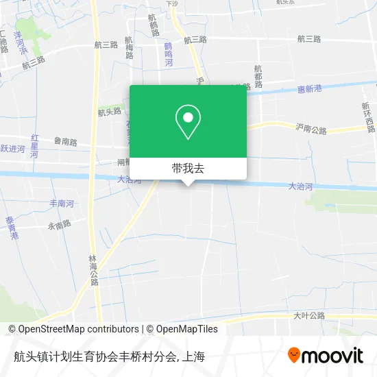 航头镇计划生育协会丰桥村分会地图