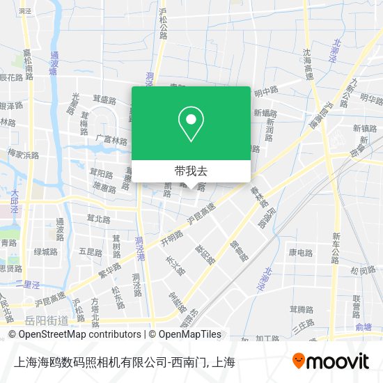 上海海鸥数码照相机有限公司-西南门地图