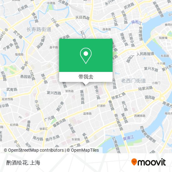 酌酒绘花地图