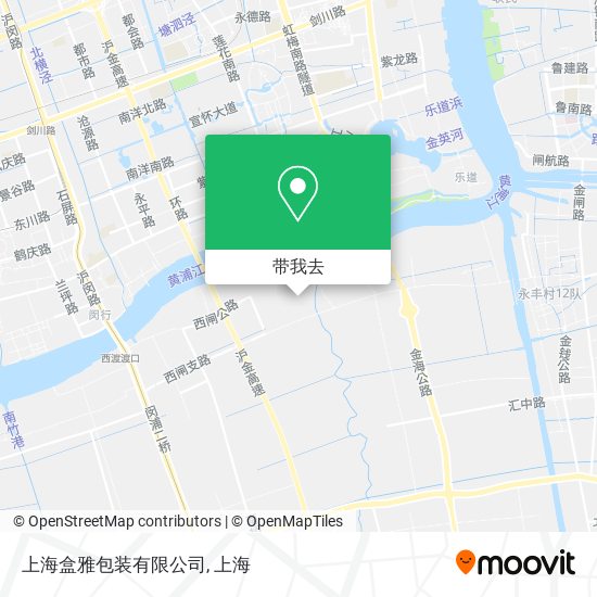 上海盒雅包装有限公司地图