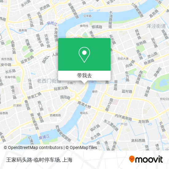 王家码头路-临时停车场地图