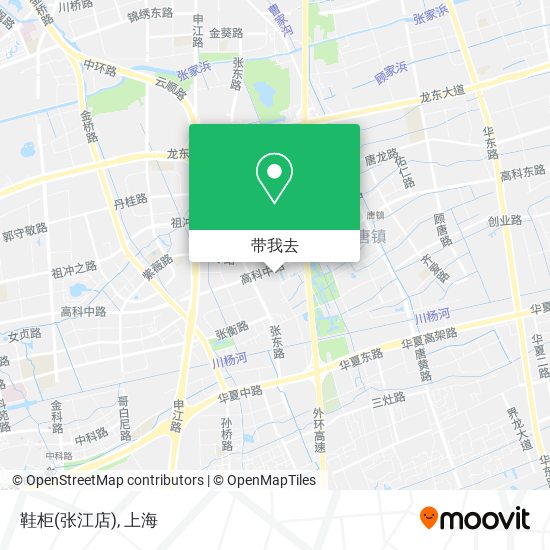 鞋柜(张江店)地图