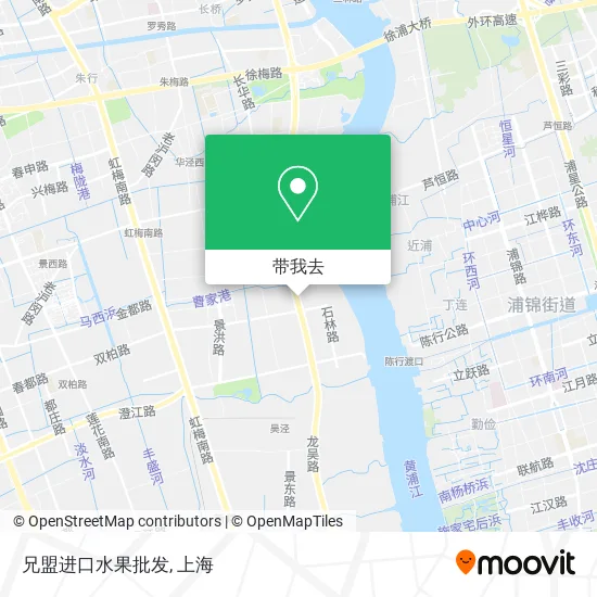 兄盟进口水果批发地图