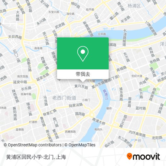 黄浦区回民小学-北门地图
