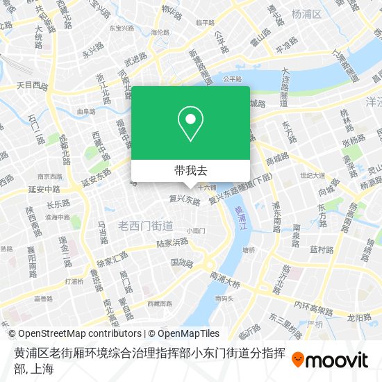 黄浦区老街厢环境综合治理指挥部小东门街道分指挥部地图