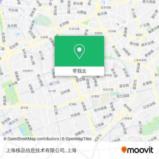 上海移品信息技术有限公司地图