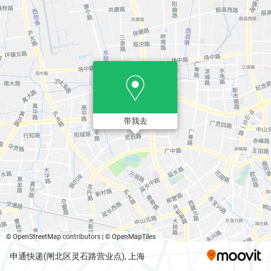申通快递(闸北区灵石路营业点)地图