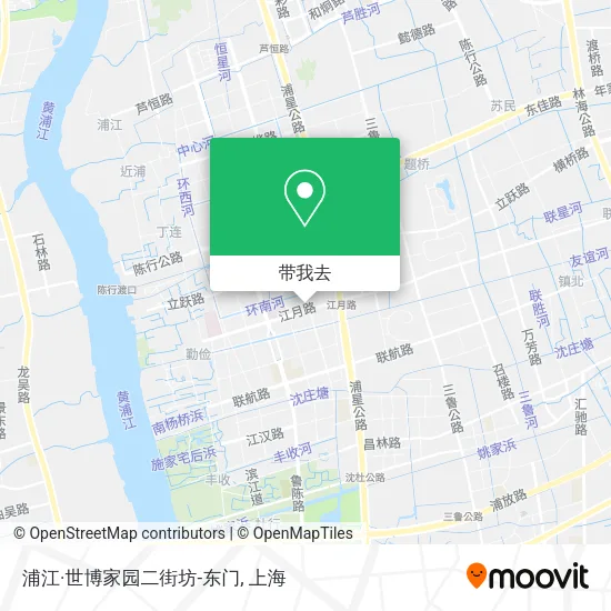 浦江·世博家园二街坊-东门地图
