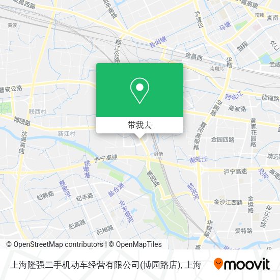 上海隆强二手机动车经营有限公司(博园路店)地图
