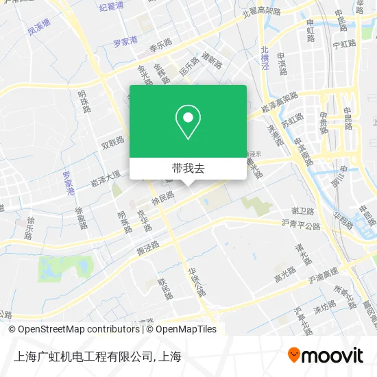 上海广虹机电工程有限公司地图