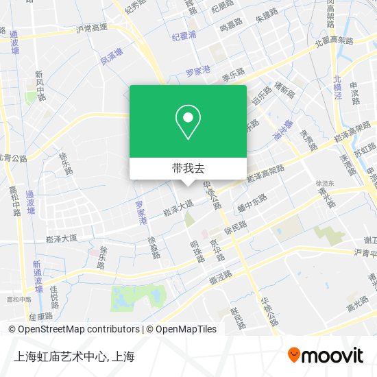 上海虹庙艺术中心地图