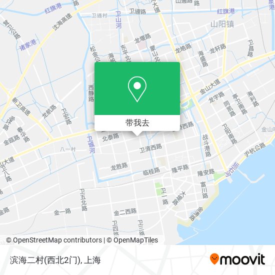 滨海二村(西北2门)地图