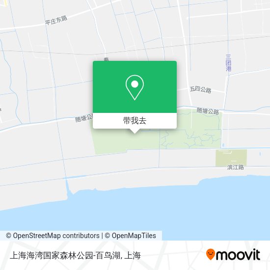 上海海湾国家森林公园-百鸟湖地图