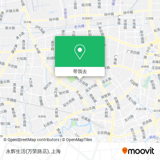 永辉生活(万荣路店)地图