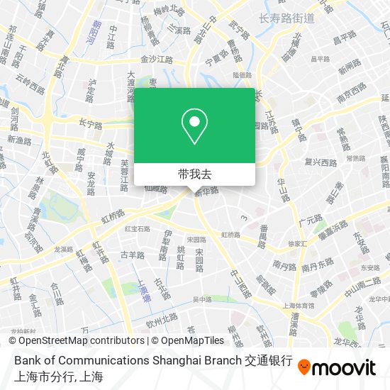 Bank of Communications Shanghai Branch 交通银行 上海市分行地图