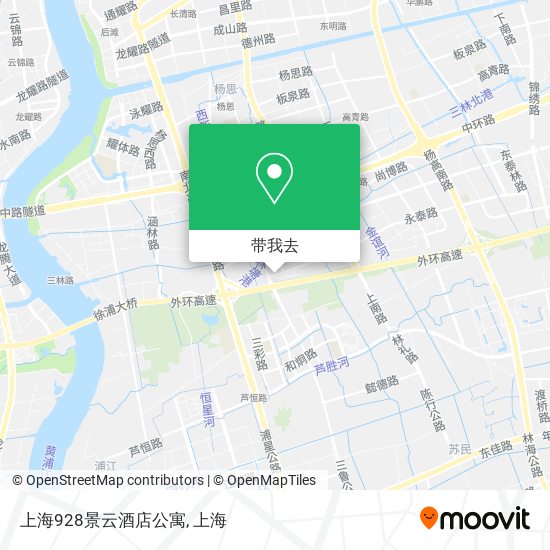 上海928景云酒店公寓地图