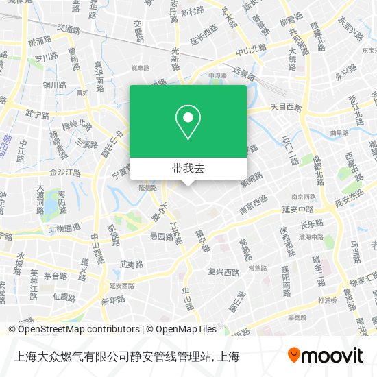 上海大众燃气有限公司静安管线管理站地图