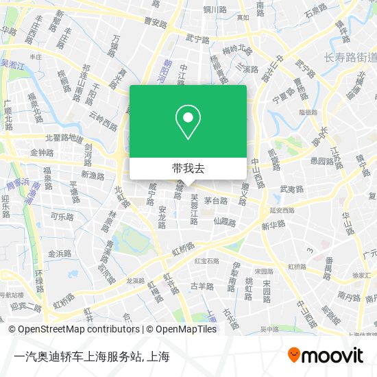 一汽奥迪轿车上海服务站地图