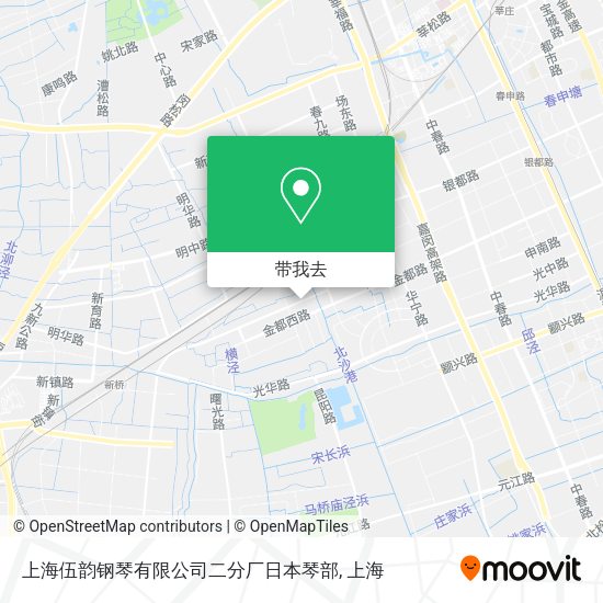 上海伍韵钢琴有限公司二分厂日本琴部地图