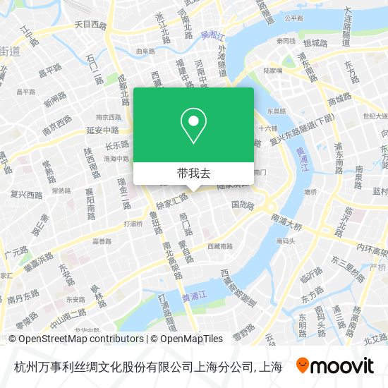 杭州万事利丝绸文化股份有限公司上海分公司地图