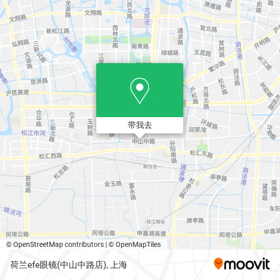 荷兰efe眼镜(中山中路店)地图