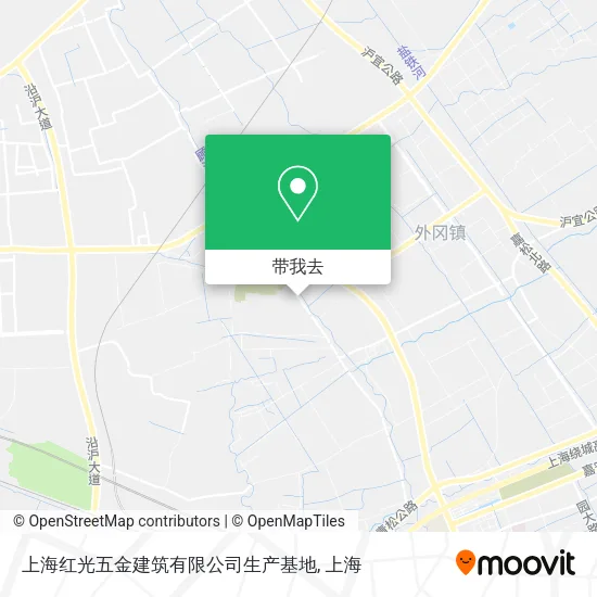 上海红光五金建筑有限公司生产基地地图