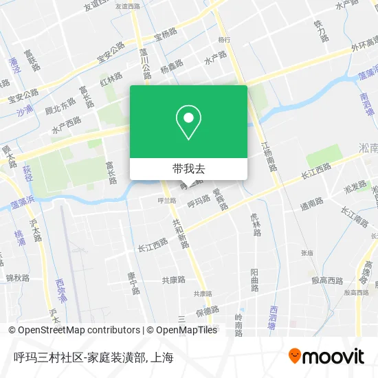 呼玛三村社区-家庭装潢部地图