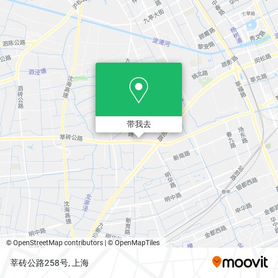 莘砖公路258号地图