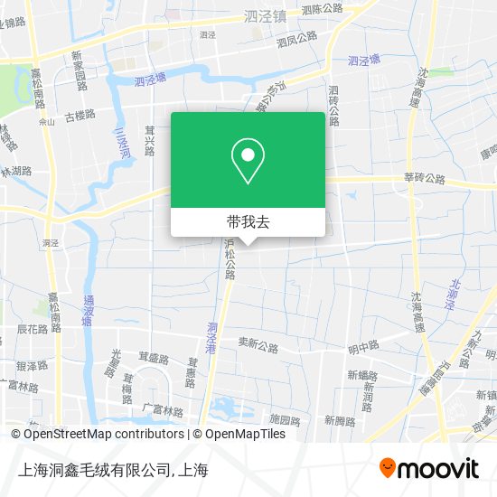 上海洞鑫毛绒有限公司地图