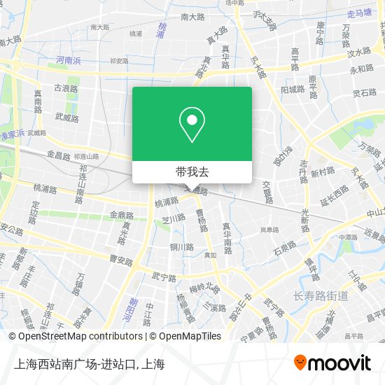 上海西站南广场-进站口地图