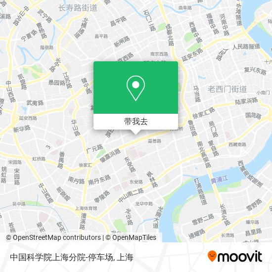 中国科学院上海分院-停车场地图