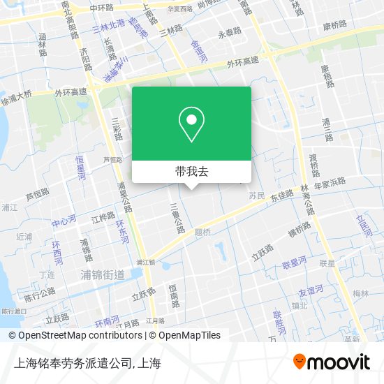 上海铭奉劳务派遣公司地图