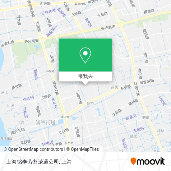 上海铭奉劳务派遣公司地图