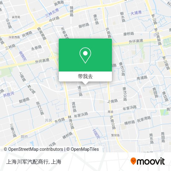 上海川军汽配商行地图