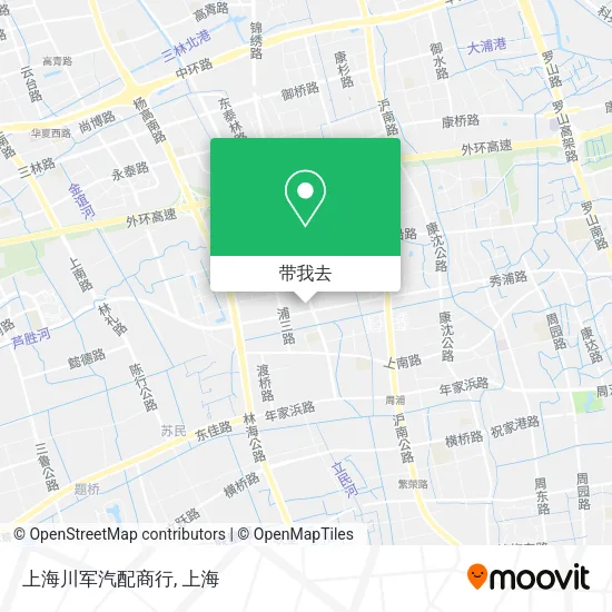 上海川军汽配商行地图