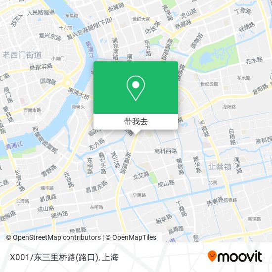 X001/东三里桥路(路口)地图