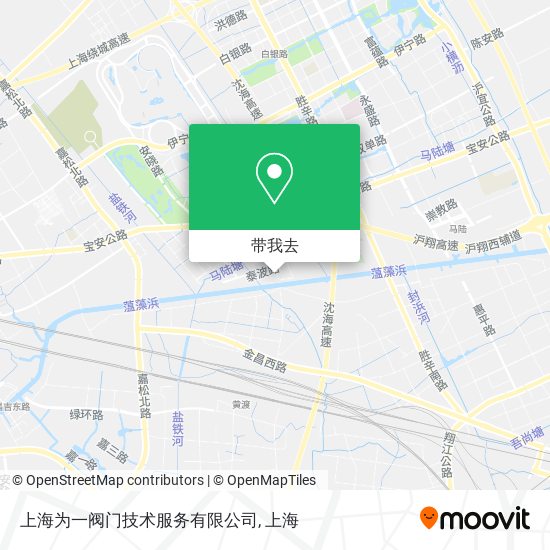 上海为一阀门技术服务有限公司地图