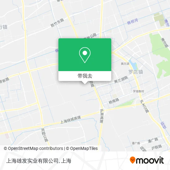 上海雄发实业有限公司地图